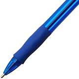 BIC Velocity Retractable Ballpoint Pen, Blue Ink, 1.6mm, Bold, Dozen – view 3