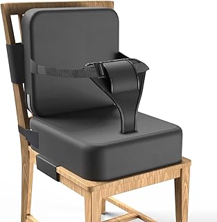 Toddler Booster Seat for Dining Chair,Booster Seat Dining Chair with Extended Straps,2pcs Portable Booster Seat for Table with Safety Buckles,Suitable for Kids Aged 3-12 in Restaurants