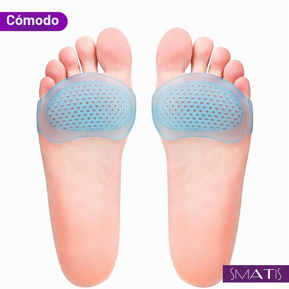 Almohadillas de metatarsiano para mujeres y hombres, 8 almohadillas de bola de pie para metatarsalgia Neuroma Mortons Pads Atrofia Sensaciones de ardor Alivia el dolor