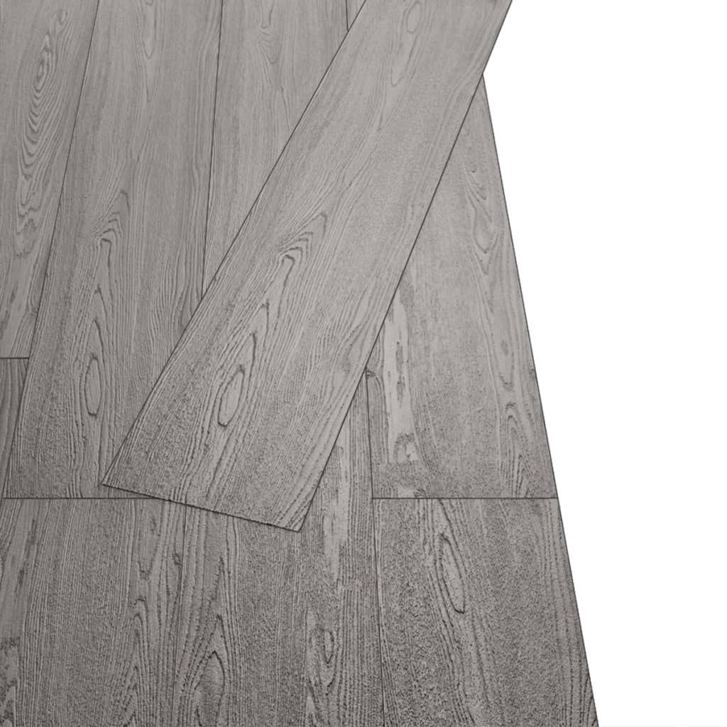 Materiały budowlane Samoprzylepne deski podłogowe z PCW 2,51 m² 2 mm Ciemnoszary wykładzina podłogowa i dywan