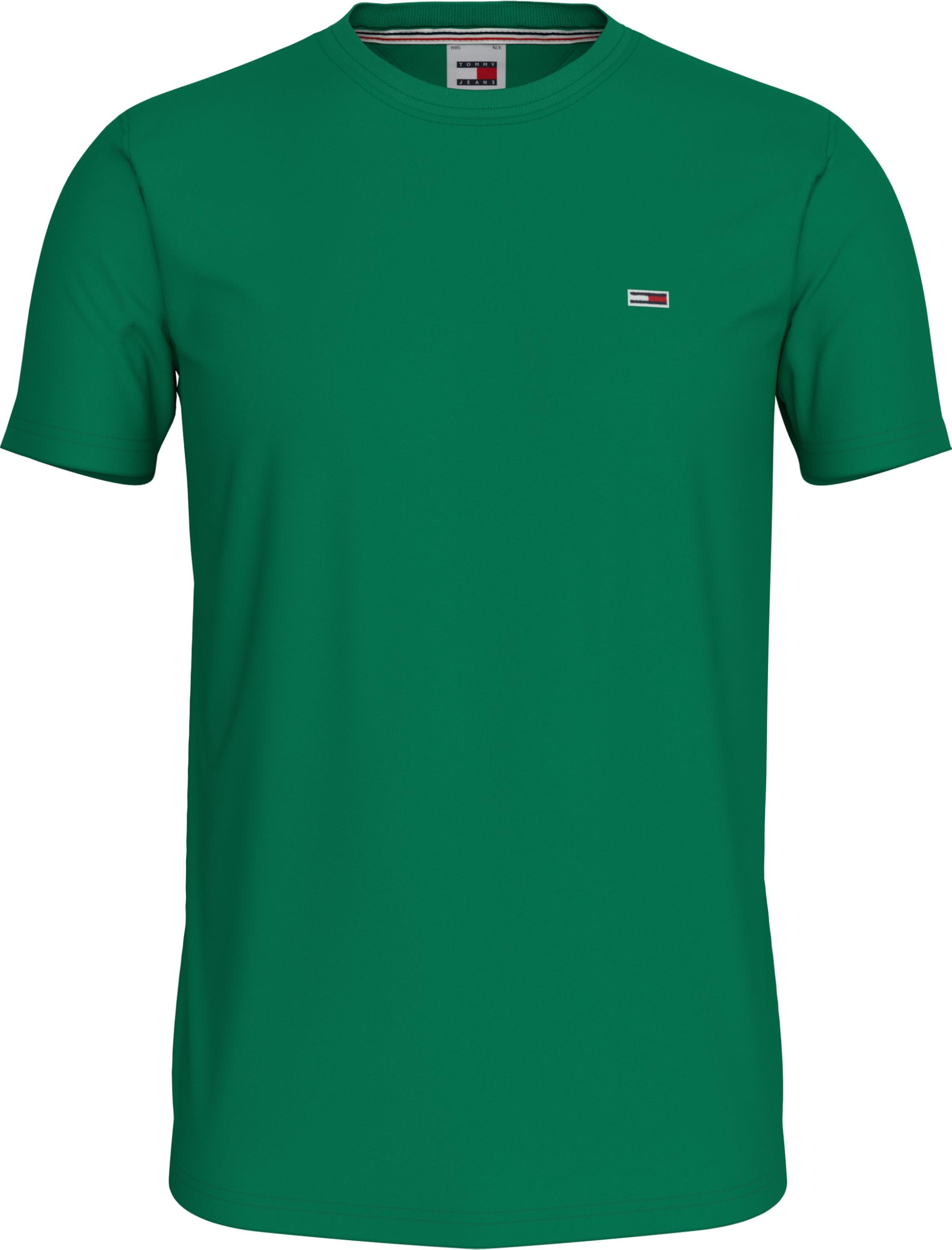 Tommy Jeans Herren 2er Pack T-Shirts Kurzarm aus Baumwolle, Mehrfarbig (Green Malachite/White), 3XL