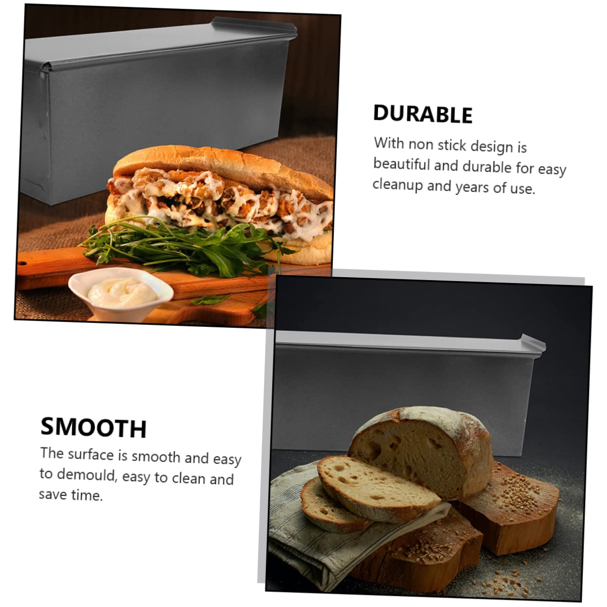 Alipis caja de tostadas molde brownie molde pizza baking tray molde bizcocho molde galletas planchas de asar sartén grill antiadherente postre pastel de carne Rosquilla planchar