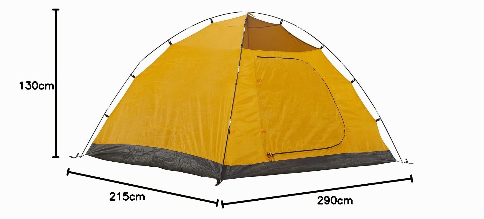 Grand Canyon Topeka 3 - Tenda a cupola per 3 persone, ultra leggera, impermeabile, ingombro ridotto, per trekking, campeggio, attività all'aperto