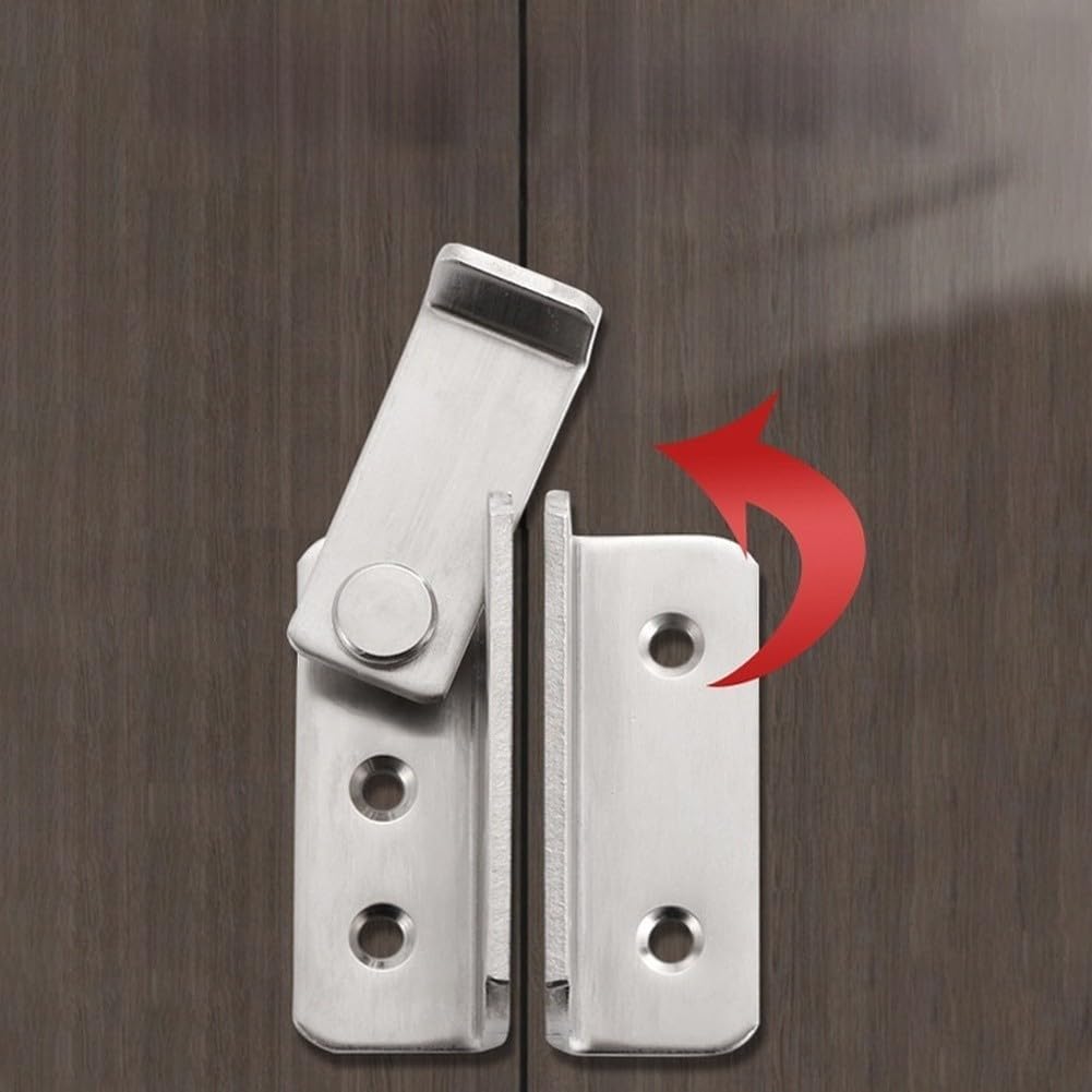 para cerrojo para acero Negro Puerta Ventana Jaula Mascota (Left)
