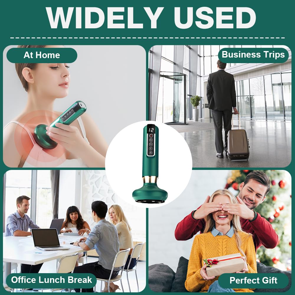 Velora Beauty Massaggiatore Elettrico Anti-Cellulite Vacuum - Corpo, Gambe e Glute Con Terapia per Cellulite (Verde)