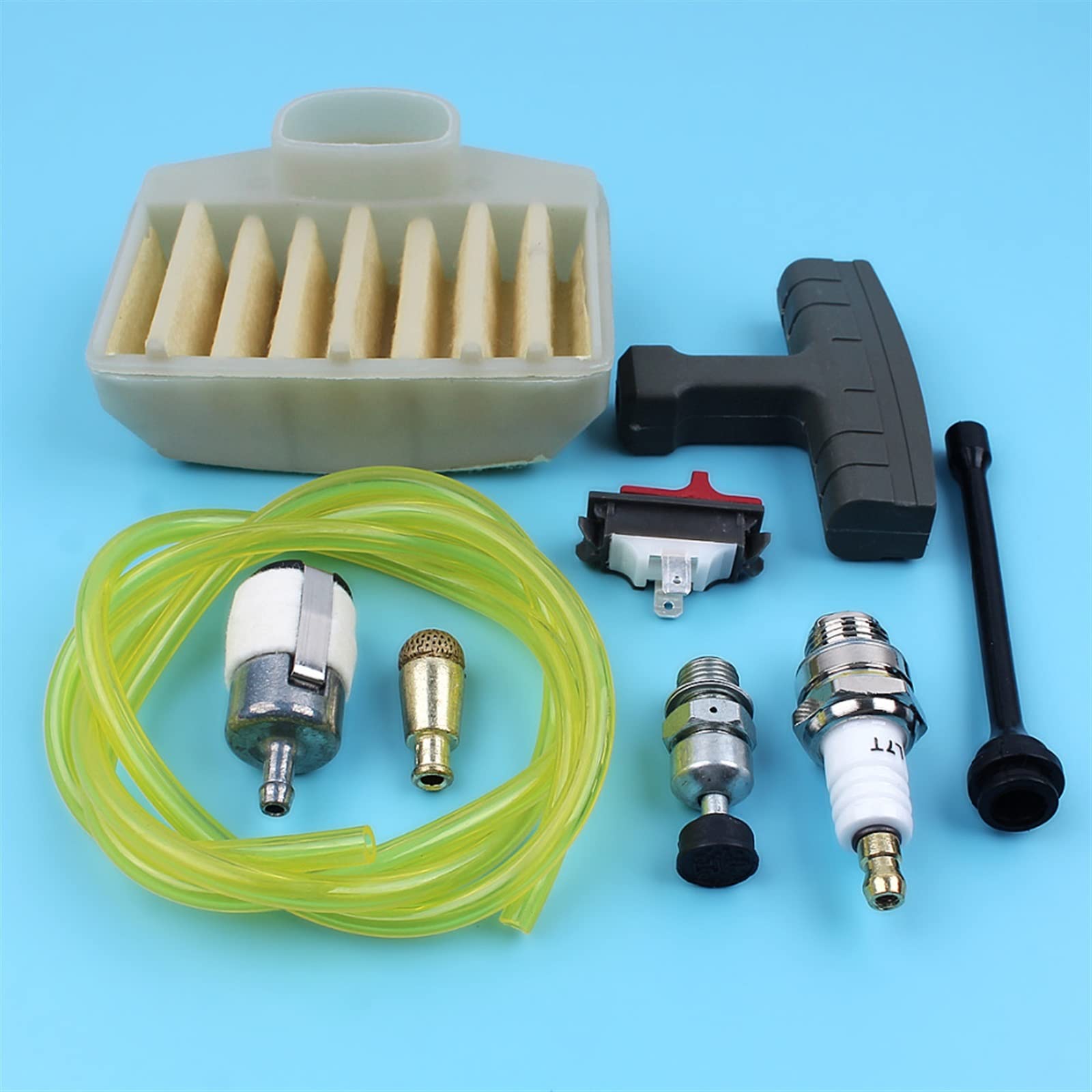IWBR Kit de commutateur de mise au point de soupape de décompression de bougie d'allumage de filtre à mazout d'air adapté for le remplacement de Husqvarna 372 365 371 362 372XP Chaisnaw