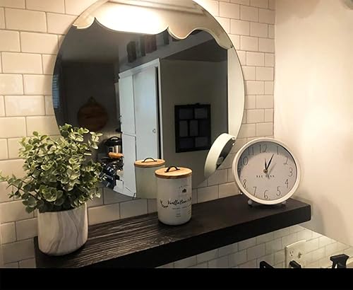 Miniatura 5 de Joel's Antiques - Estantes flotantes de madera de 42 pulgadas para pared, 42 x 6 x 2 pulgadas, hechos de madera natural, estantes de pared rústicos