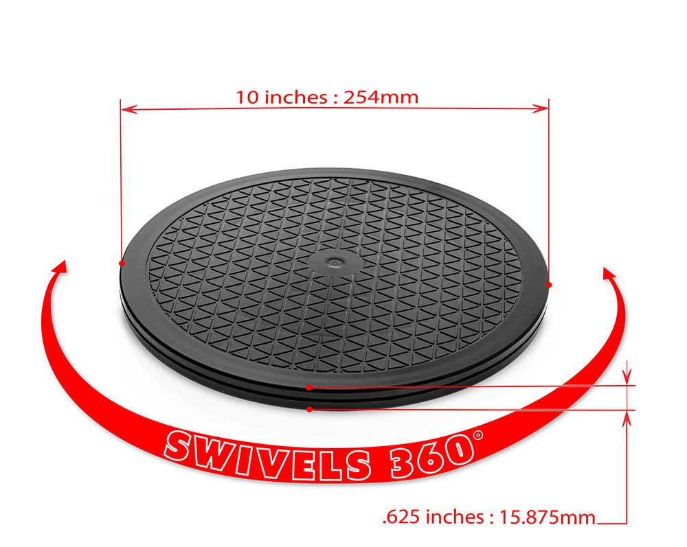 Aleratec Heavy Duty TV Swivel Base Stand 360 Rotation