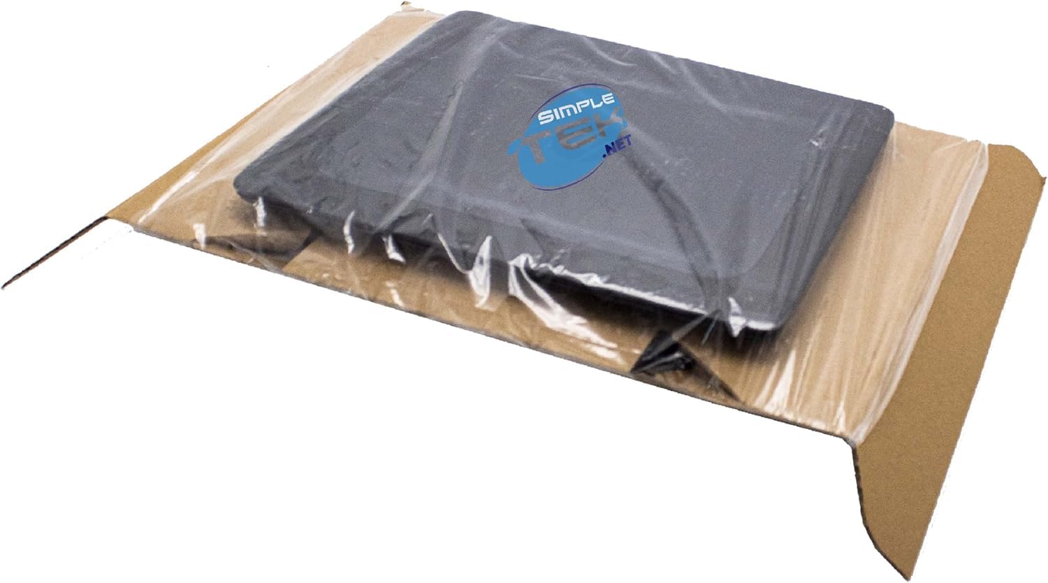 SIMPLETEK 5 x wewnętrznych kartonowych pudełek foliowych na notebooka, minikomputery i akcesoria | opakowanie ochronne do zawieszania, 57 x 37 x 13 cm
