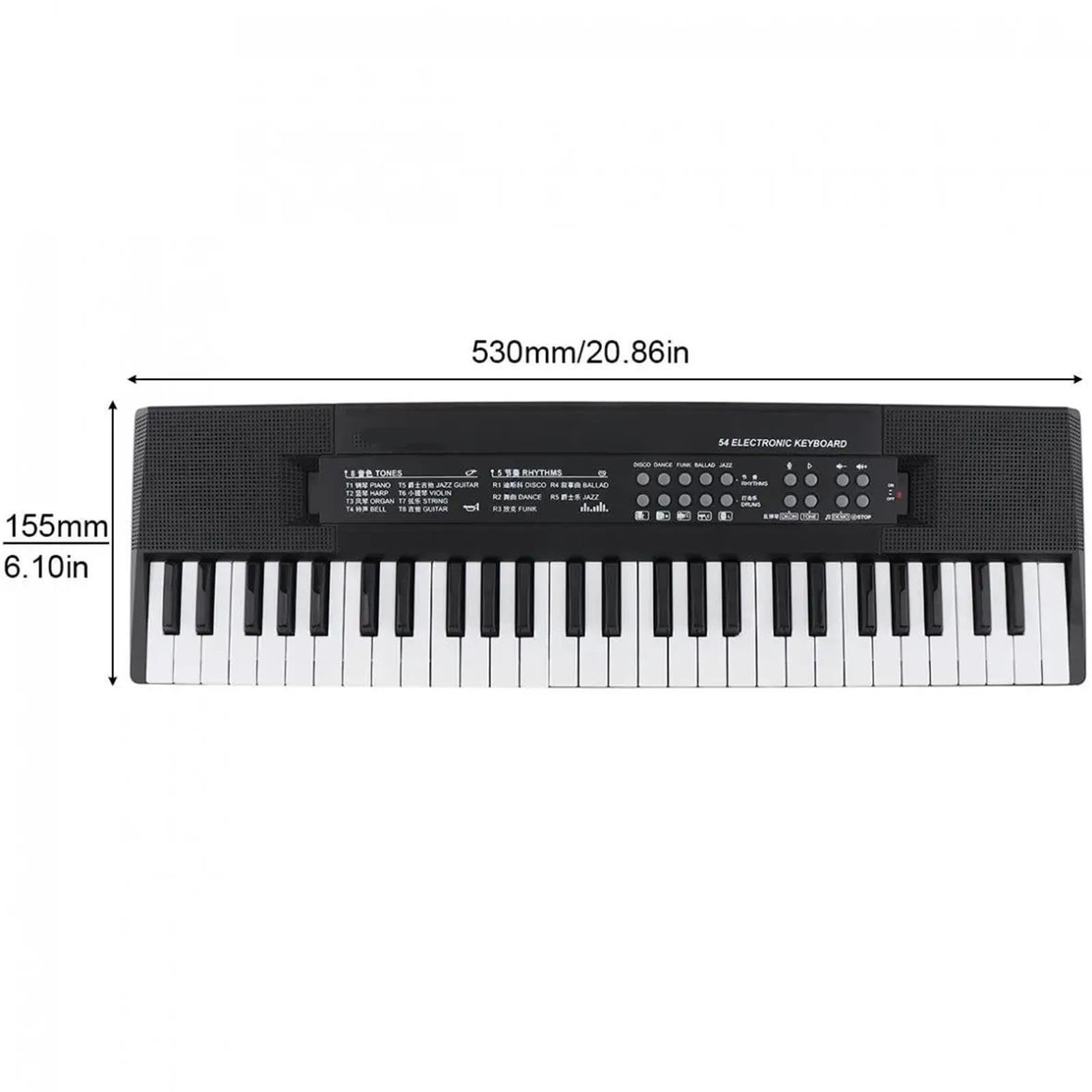 Clavier Débutants Piano Électronique 54 Touches