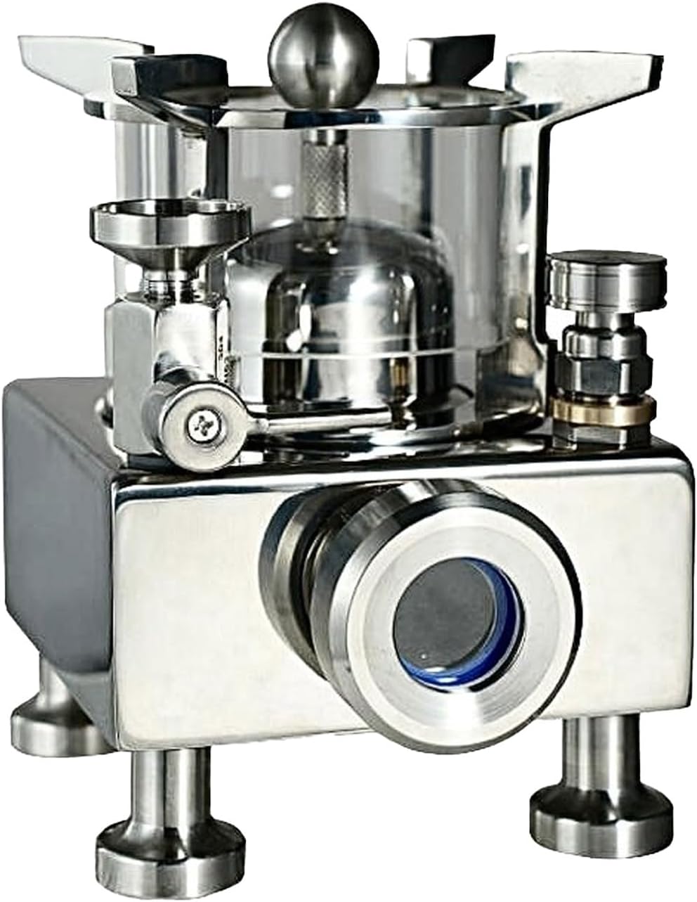 304 Stainless Steel Teapot Warmer Thickened Glass-Covered With Visual Window For Mineral Oil Camping Travel Afternoon Tea