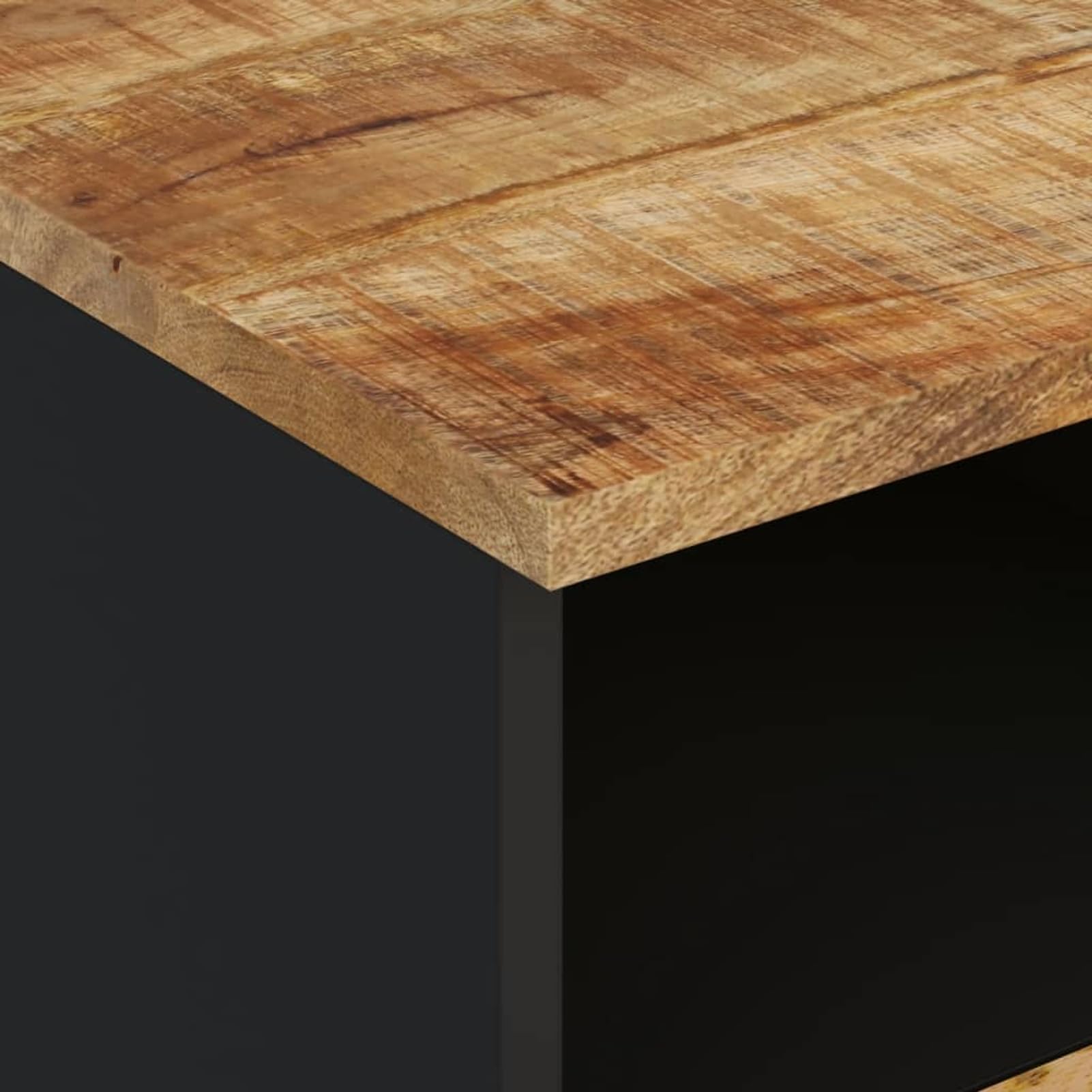 Szafka pod telewizor, 100 x 33 x 46 cm, lite drewno, mango i materiał drewnopochodny, wisząca szafka pod telewizor, ławka, meble do salonu, nowoczesna szafka ścienna do salonu, sypialni