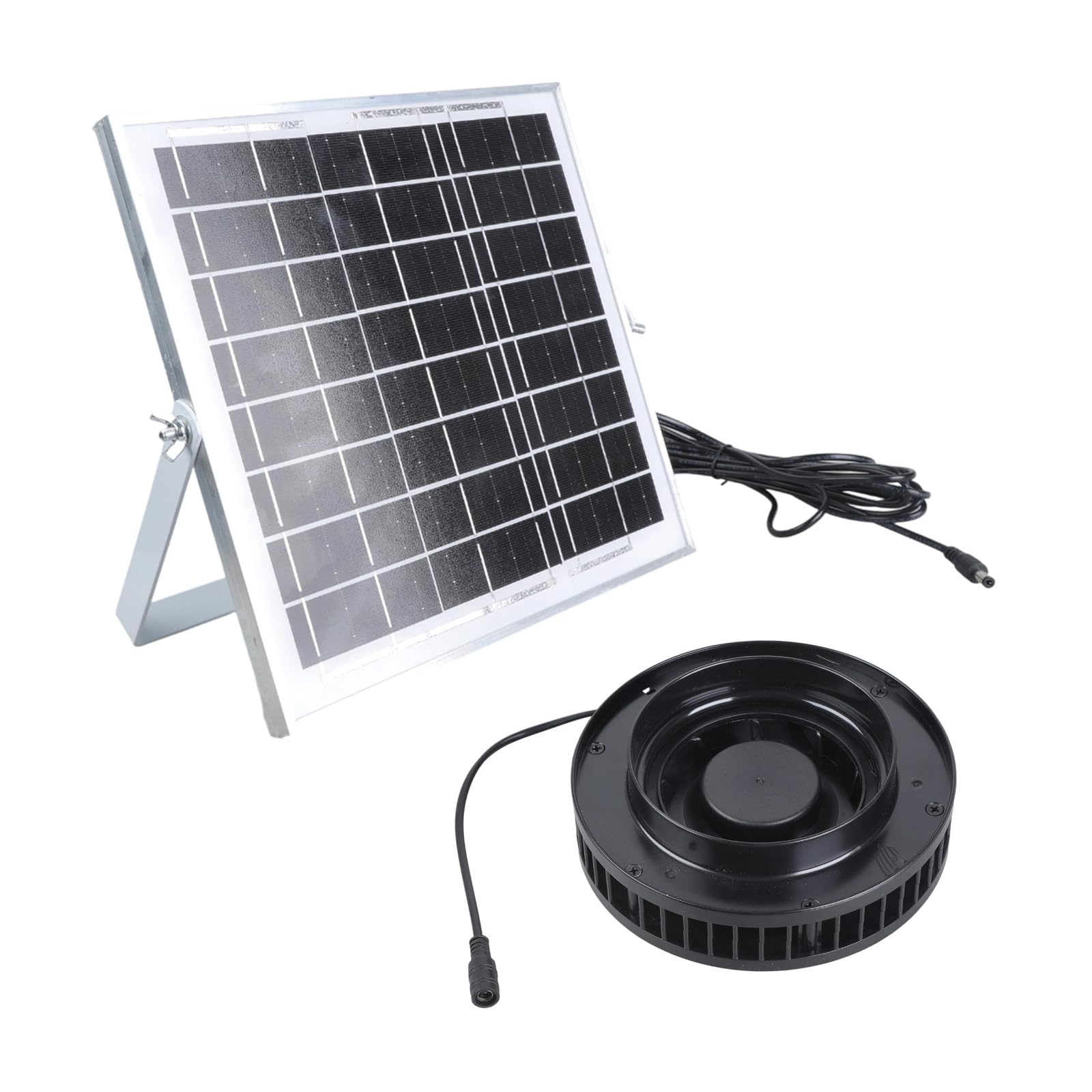 Tsophreniq Air Mover 12V Air Circulations Control Blower Inline Duct Fan Exhaust With Solar Panel For Indoor Ventilation Inline Duct