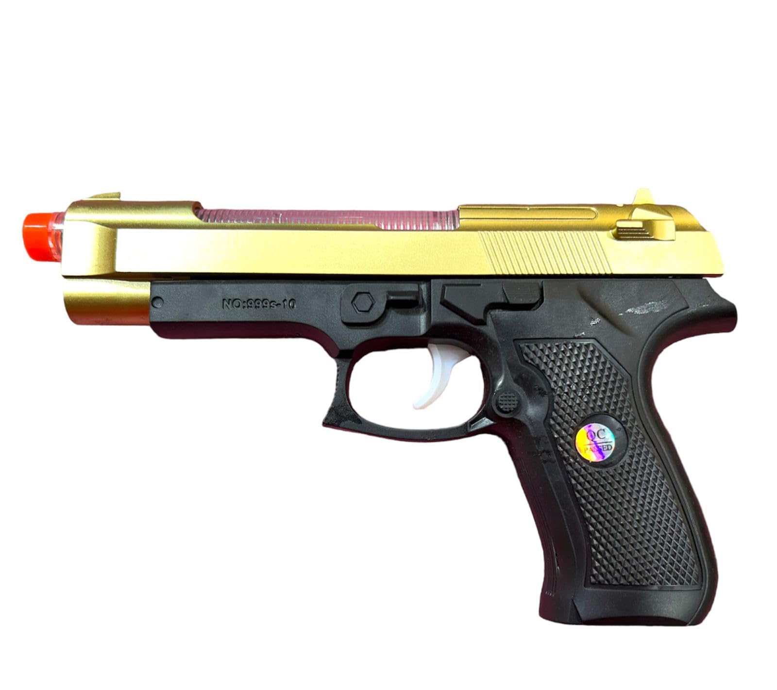 Storm XL Airsoft Gun, High-Fuel Shooting, LED Light, Gold