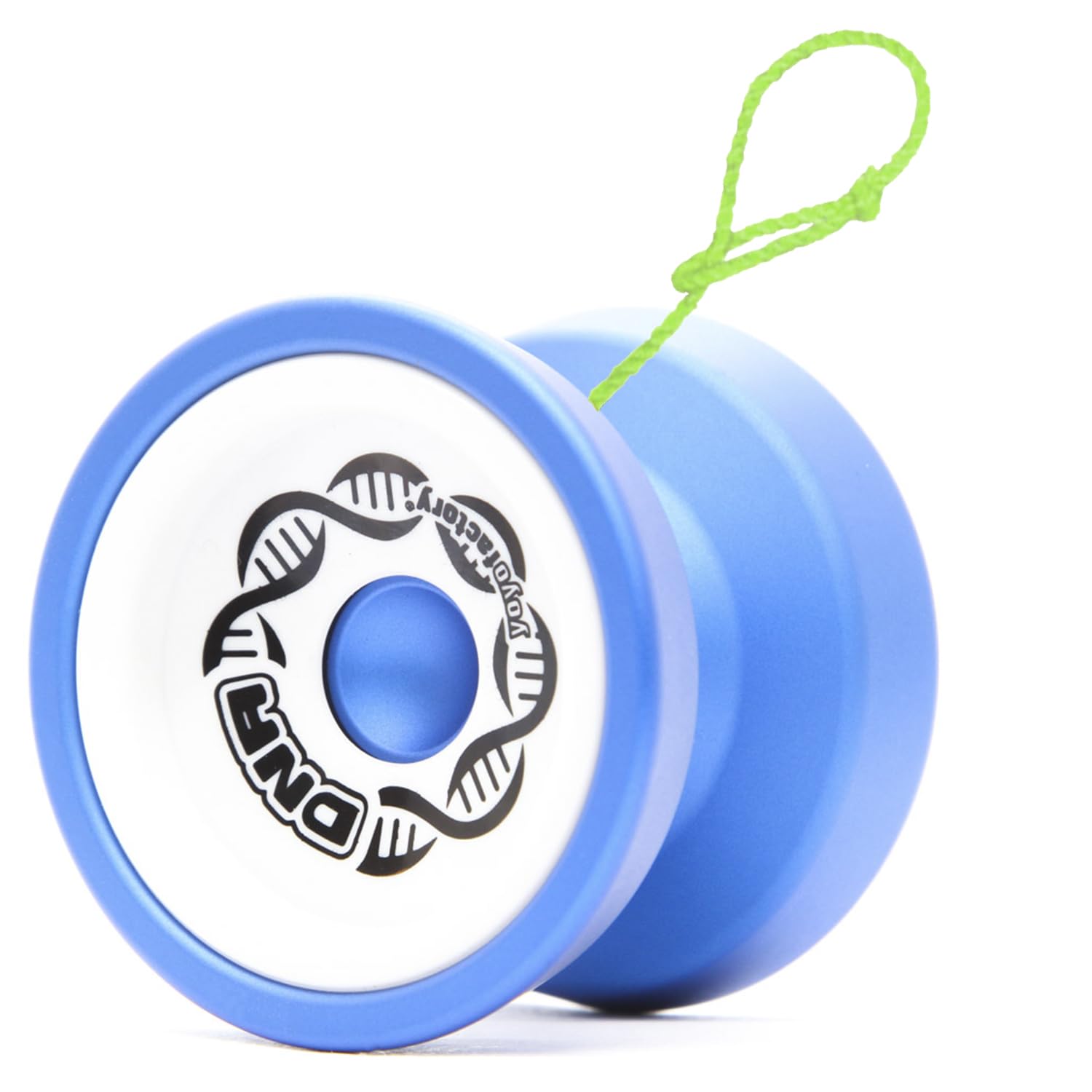 YoyoFactory DNA Yo-Yo - Blue White (Metal Yoyo, Twine, Ball