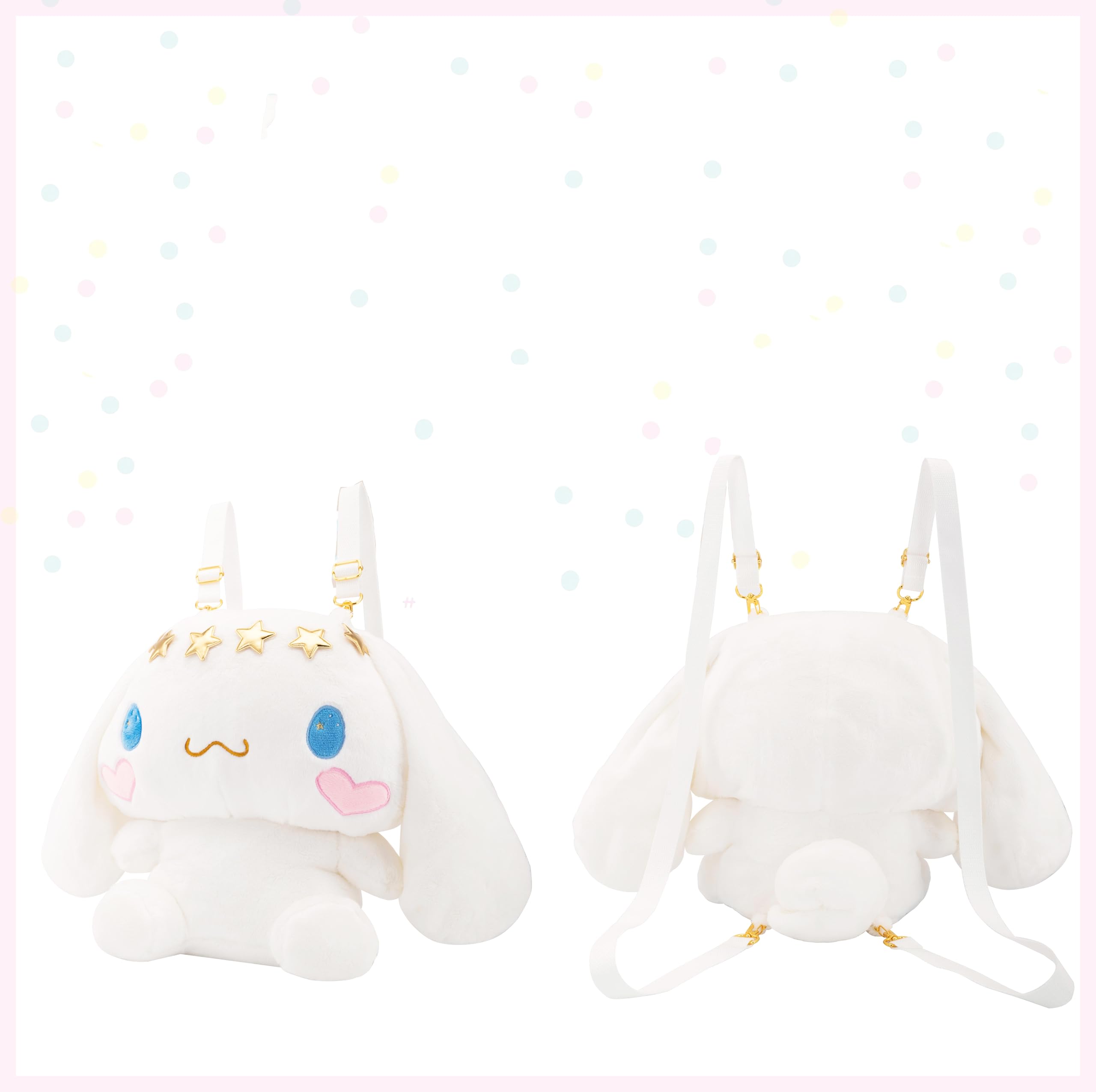 Roffatide Anime Cartoon Plush Doll Mochila Kawaii Lolita JK Girls Bag Regalos de cumpleaños