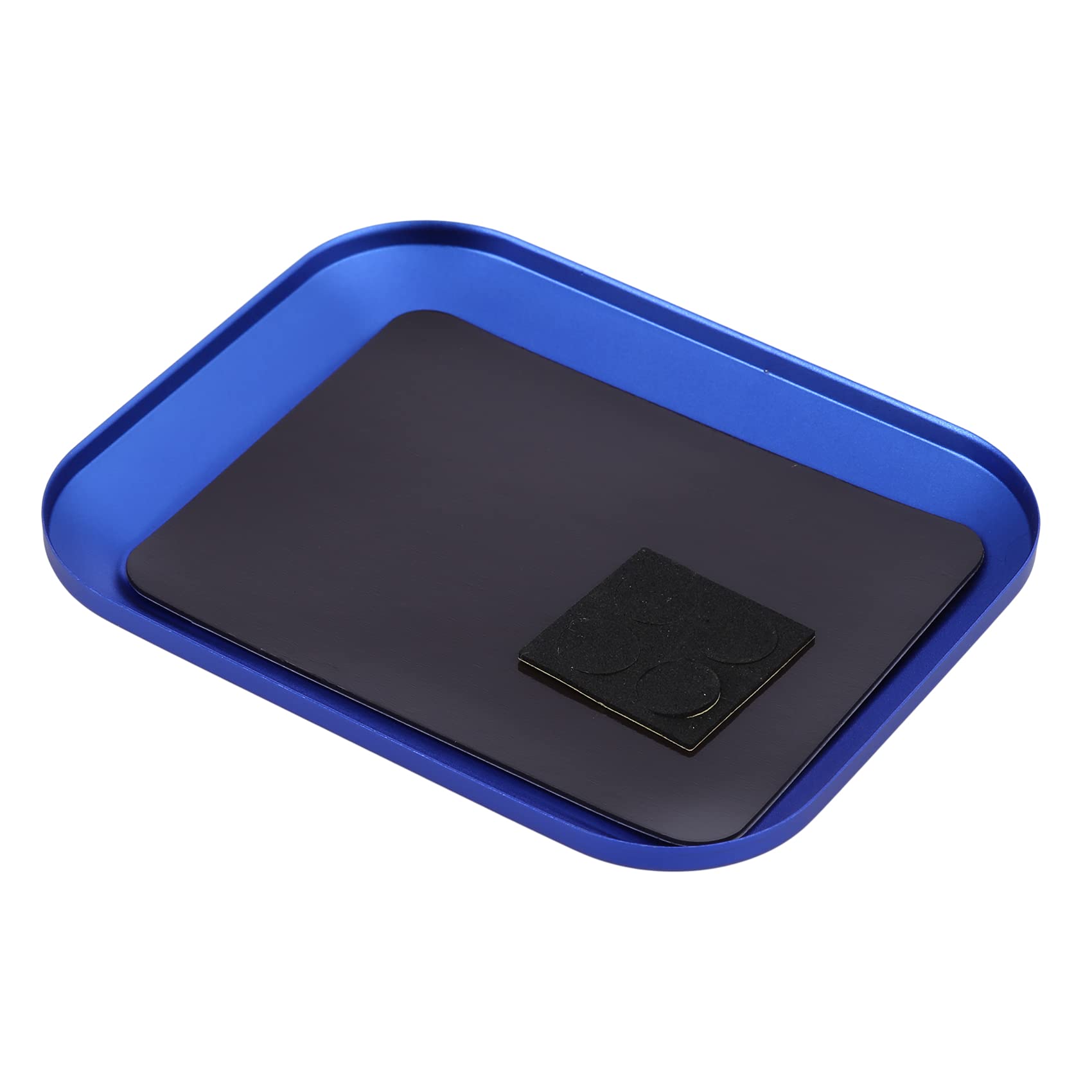 Yesiidor Square Magnetic Trays Magnetic Parts Tray for Nuts Screw Bolts Repair Tool Holder Storage Tray,blue