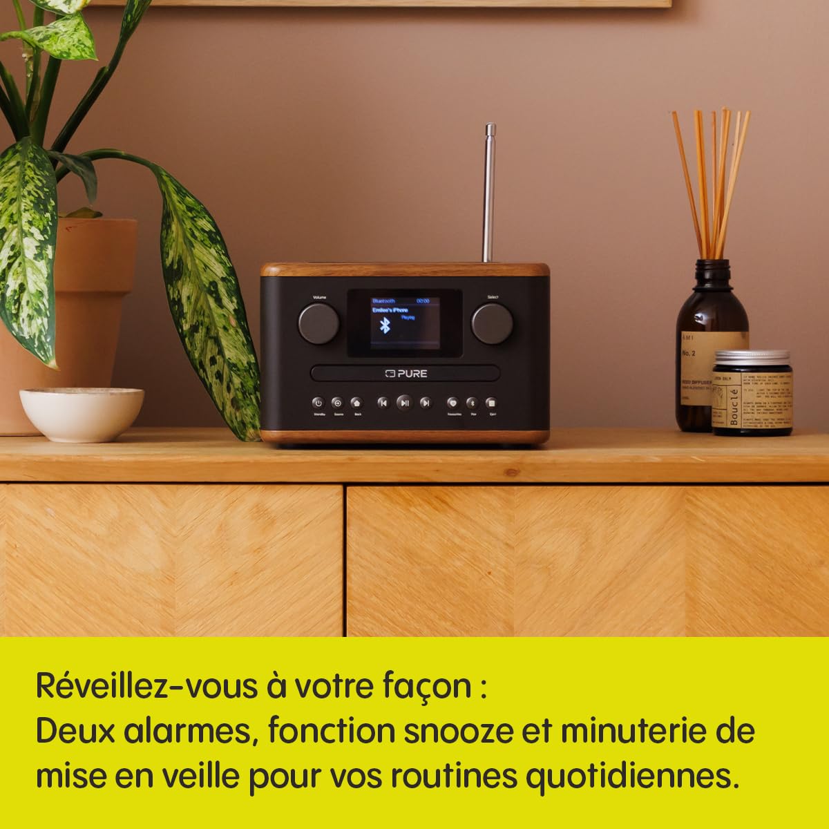 RADIO C/CD DAB+ BT CLASSIC C-D4 COFFEE BROWN/WALNU