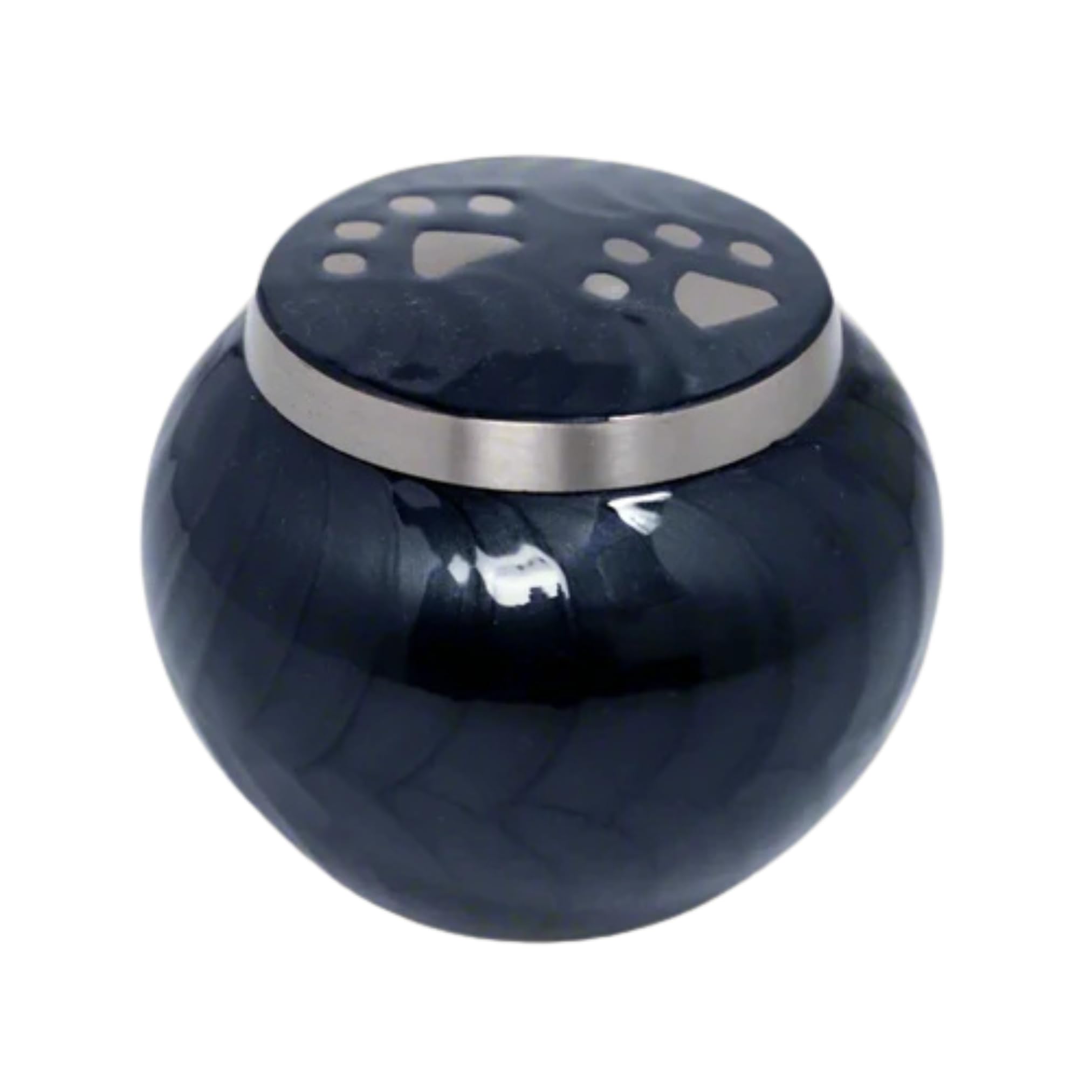 Royal Rapture Urn For Ashes Memorial Funeral Cremation Love Urns decorativePaw Engraved Jar, Bru-pewter, 6"