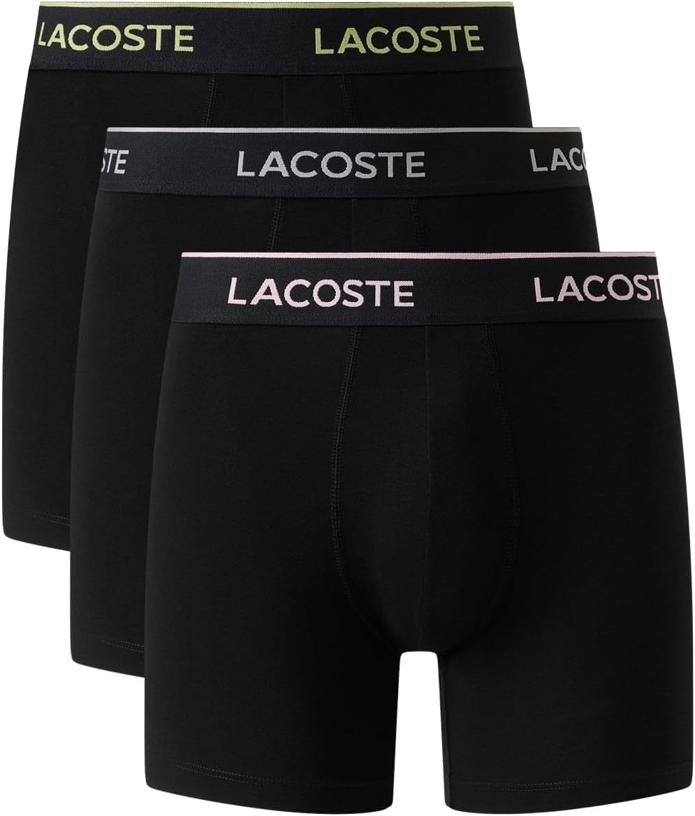 Lacoste Men's 3 Pack Boxer Briefs