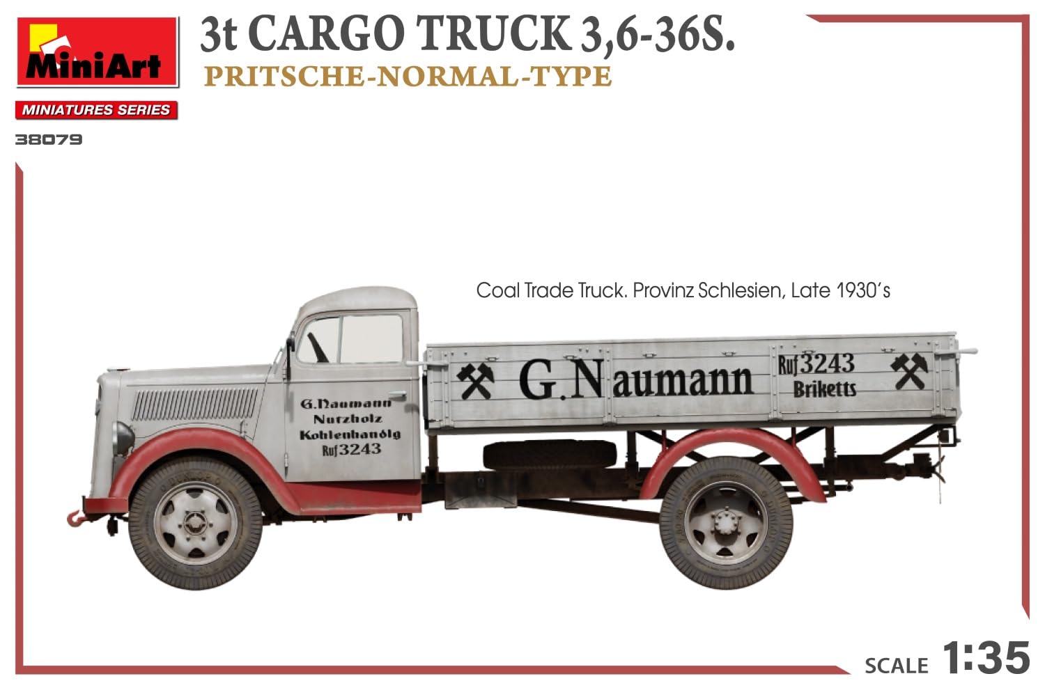 Mini Art 38079 1:35 3t Cargo Truck 3,6-36S - wierna replika, modelarstwo, plastikowy zestaw do montażu, majsterkowanie, hobby, klejenie, zestaw modelarski, montaż, nielakierowany