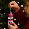Coverzone 6’ Wood Mini Carousel Ornament Set – Vintage Hangable Christmas Tree and Table Decor, Colorful Hand Painting Design, Decorative Accessory for Home, Party and Gift