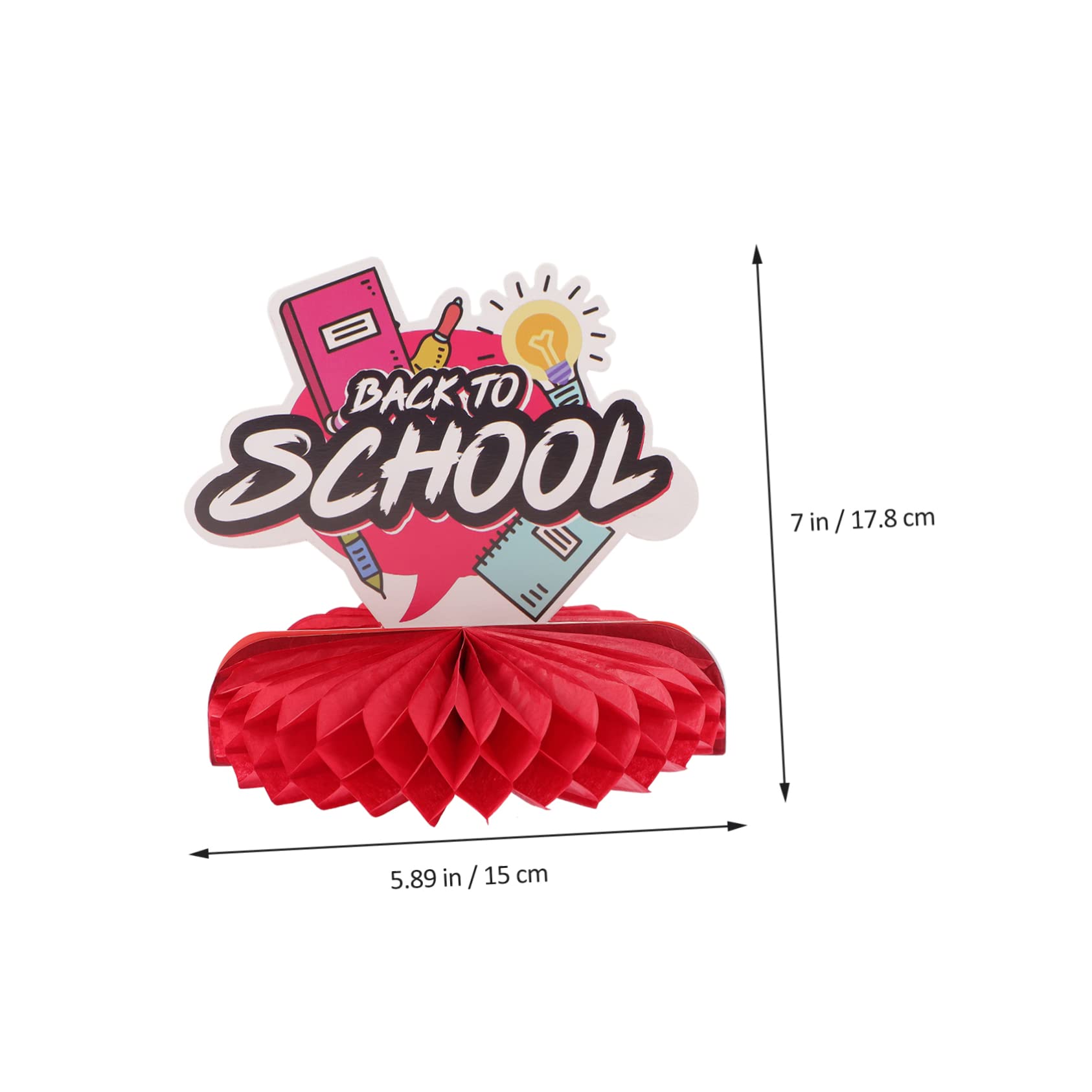 VICASKY 40stücke Teiliges Waben- Für Klassenzimmer Partys Bunte Tischdeko Für Schulanfang Feiern Willkommen Zurück Dekorationen Für Schule Und Events Hochwertige Mittelstücke Für