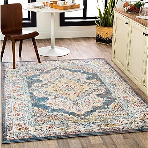 Livabliss Casablanca Vintage Multicoloured Rug Cover