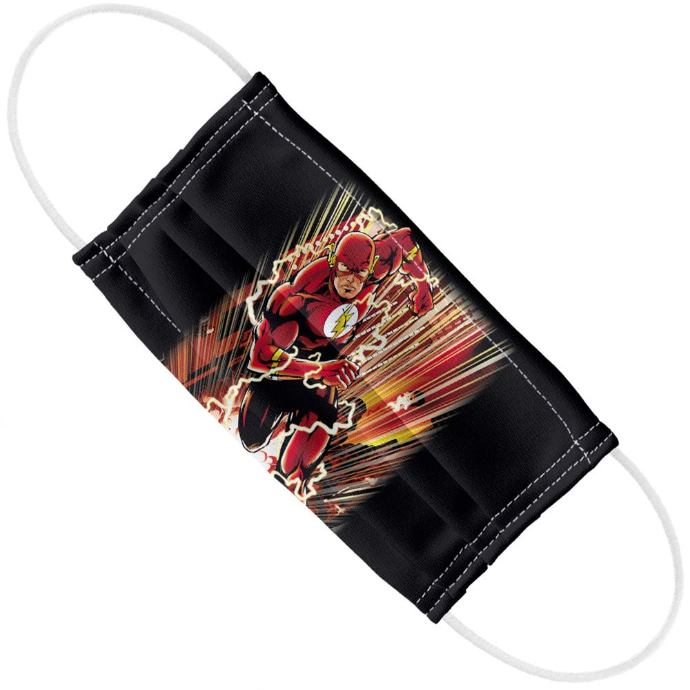 Popfunk The Flash Street Speed 1-Ply Reusable Face Mask Covering with Adjustable Nose Wire, Unisex