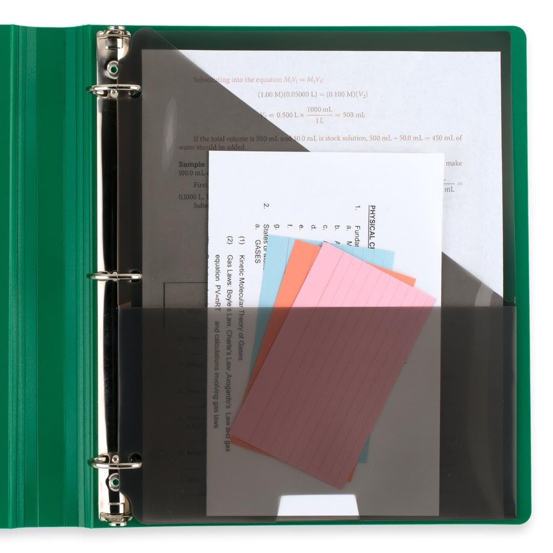 Five Star Classeur en plastique personnalisable de 2,5 cm + application d'étude, lot de 6, couleurs assorties (261440-23)