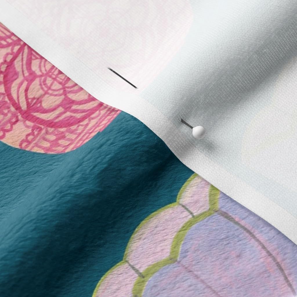 Spoonflower Fabric - Vintage Tea Blue Coffee Pastel French Teacup Printed on Minky Fabric by The Yard - Sewing Baby Blankets Quilt Backing Plush