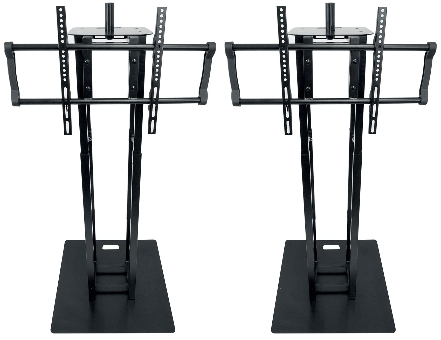 1 Rockville RTP33-TV Black Totem DJ Speaker/Lighting Stand w/Detachable TV Mount