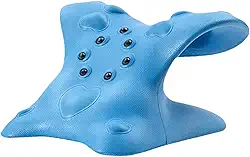 Almofada de suporte de pescoço, almofada cervical para dor no pescoço, travesseiro ortopédico, travesseiro relaxante de pescoço e ombro para dor no pescoço, travesseiro ergonômico