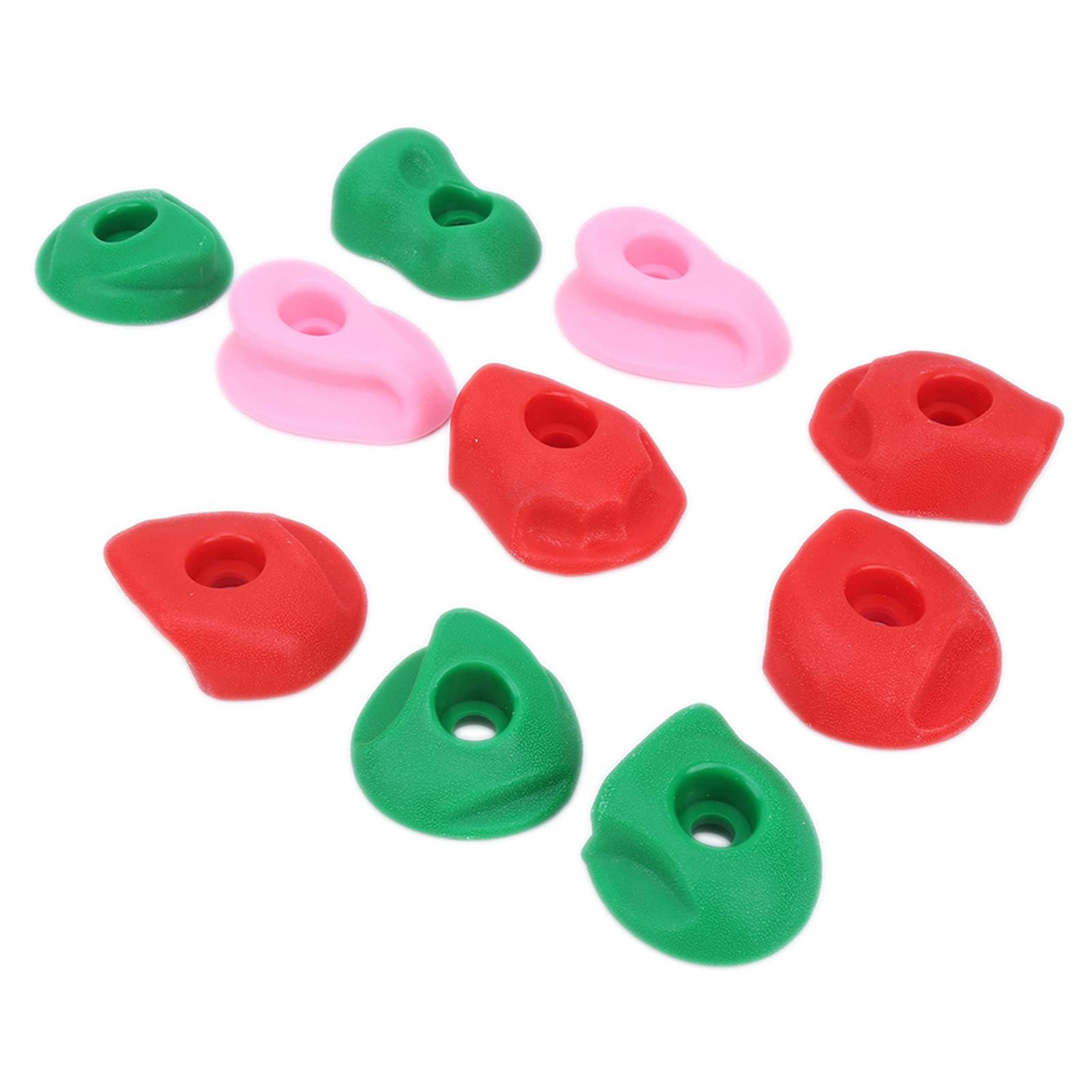 Jwthee 10pcs Rock Climbing Holds, Plastic Rock Climbing Wall for Kids Climbing Rock Wall Grips Multicolored Climbing Children Hand Feet Holds for Indoor and Outdoor Playground Play Set