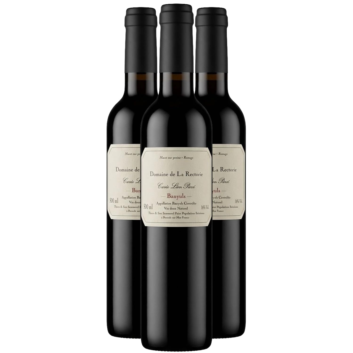 Banyuls Léon Parcé 50cL Rotwein 2011 - Domaine de la Rectorie süßer - g.U. - Languedoc - Roussillon Frankreich - Rebsorte Grenache, Carignan - 3x50cl