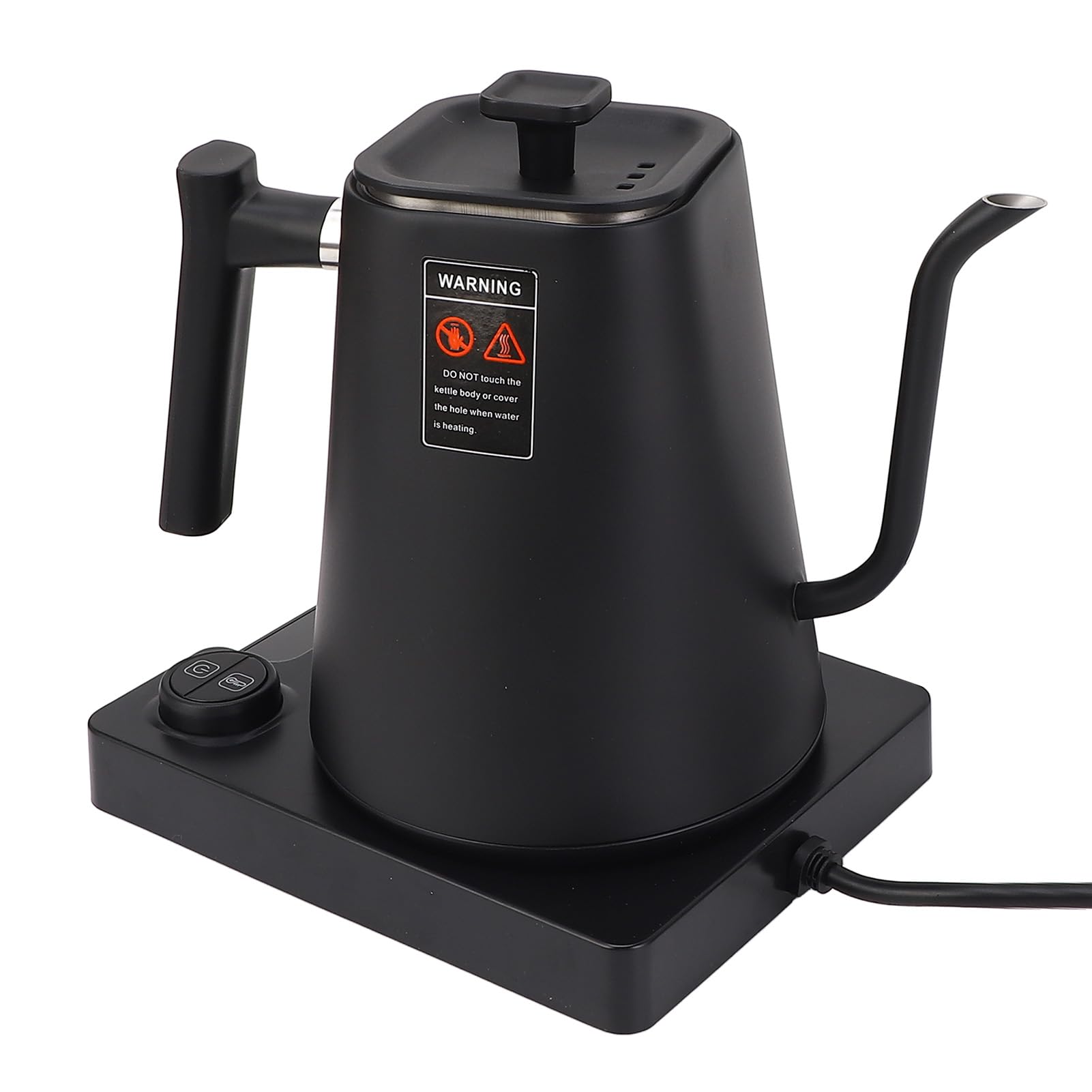 Hervidor Eléctrico de Cuello Cisne, 1200 W 304 Acero Inoxidable para Verter sobre Hervidor té Eléctrico con Control Temperatura, Calentador Inteligente Caldera Agua Caliente