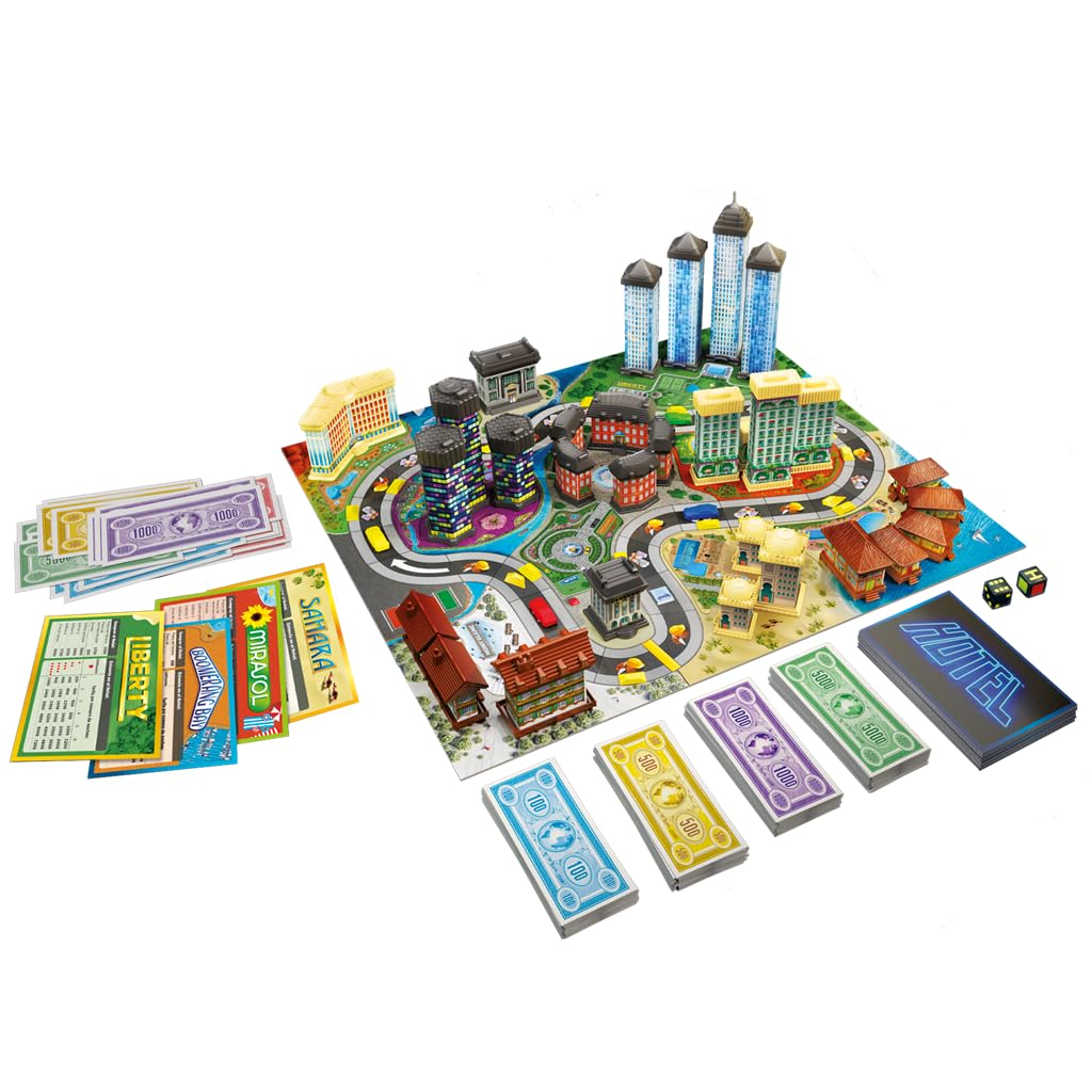 OOBA Ltd. Hotel, Juego de Mesa estratégico, Juego Familiar a Partir de 8 años para 2-4 Jugadores, Juego de Mesa para Familias, 40 Minutos, Español