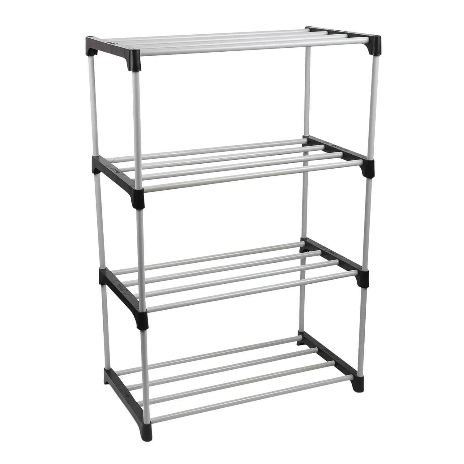 4-Tier Book Stand - Sturdy Multi-Level Storage Organizer for Books, Magazines, and Office Supplies, Space-Saving Design”Adjustable Multi-Functional Book Organizer,Book Rack,Bookshelf Storage-image-1