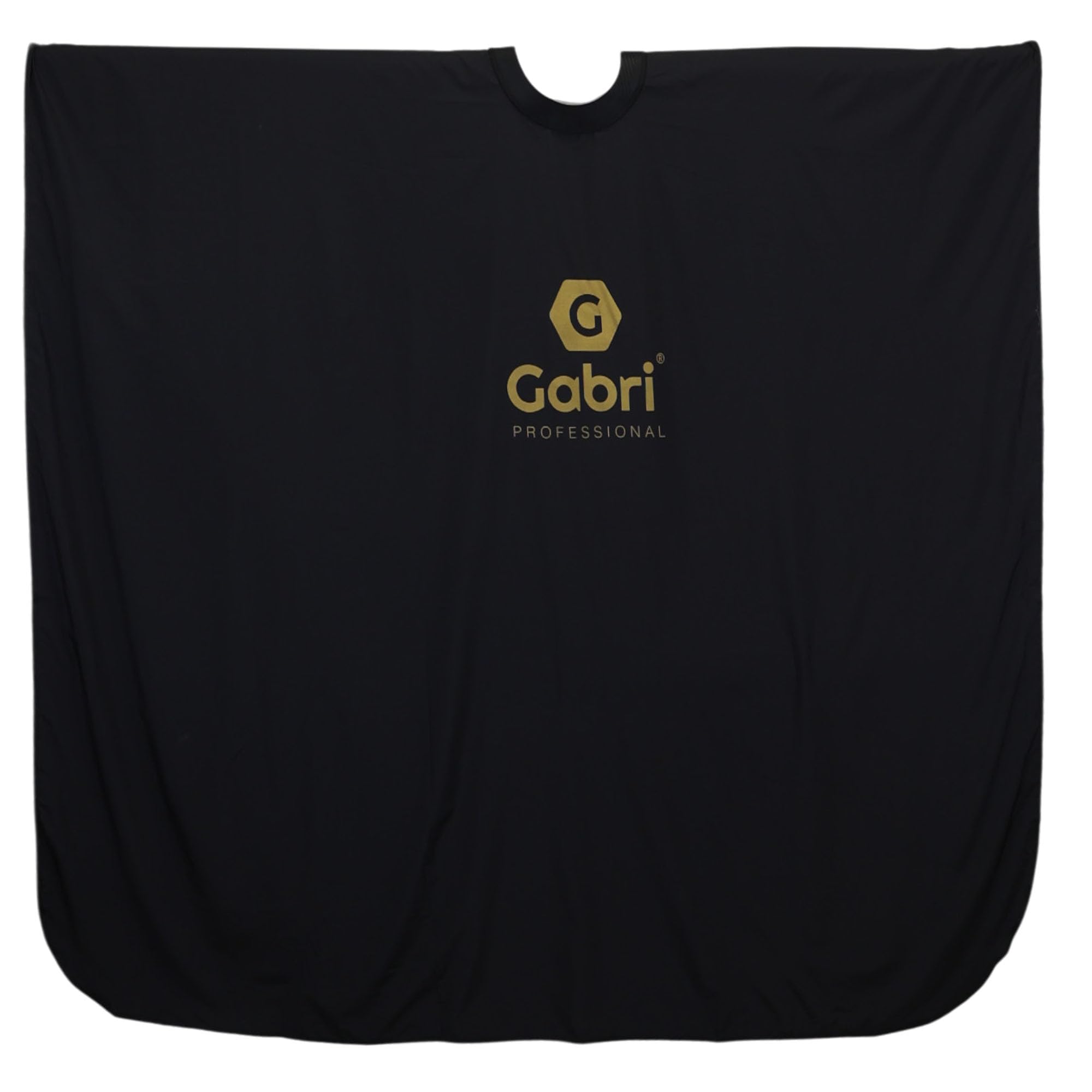 Gabri Professional Barber Cape Gown, Premium Hairdressing Cape for Hair Salon, Waterproof Hair Cutting Capes and Gowns for Barber Shops (Black)