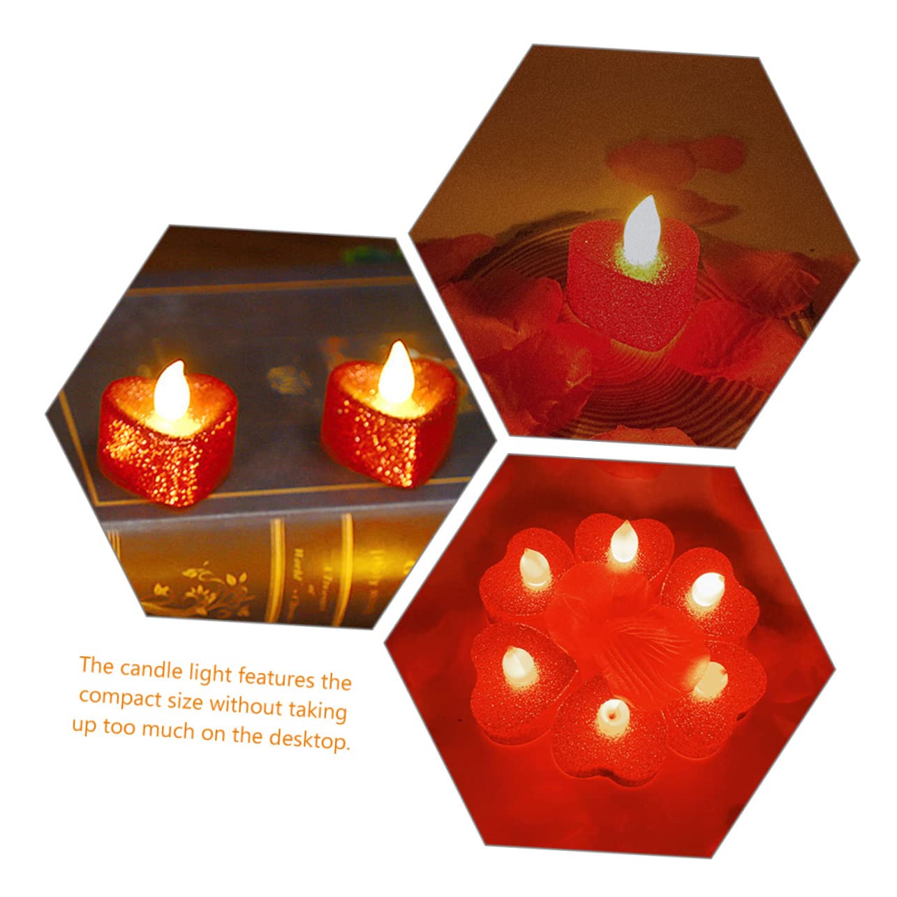 Hemobllo Lampe à Bougie LED Sans Flamme Décoration De Noël Effet