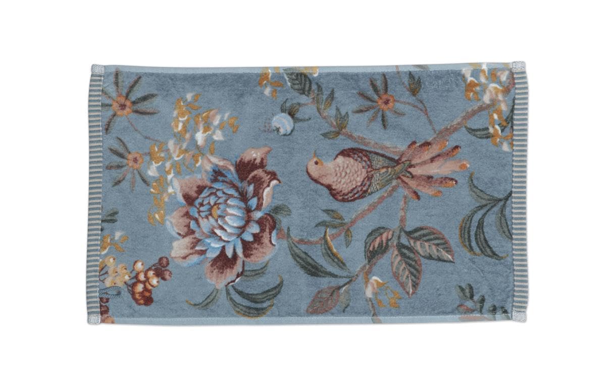 PIP STUDIO Secret Garden - Asciugamano ospite, 30 x 50 cm, colore: Blu