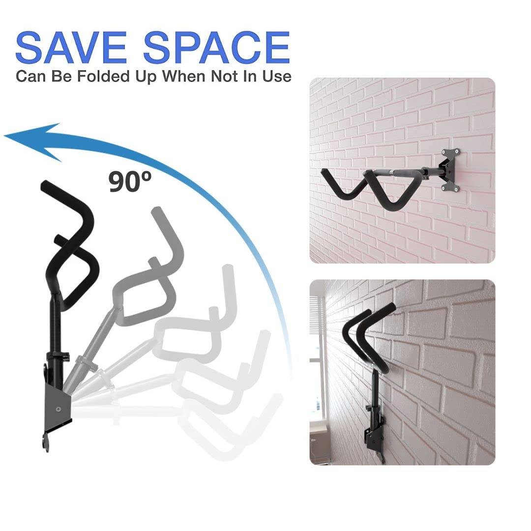 PINNERS Wall-mounted bicycle holder foldable and padded