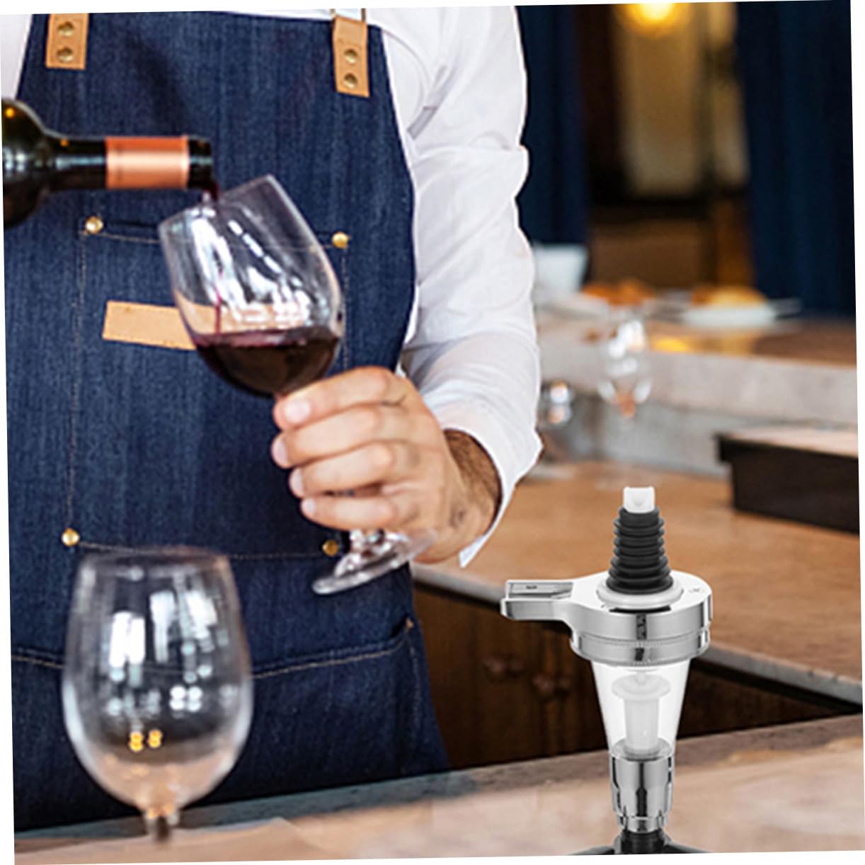 UKCOCO Dispensador de Bebidas para Botellas de Alcohol de 25ml, Boquillas de Plástico y Silicona, Fácil de Usar y Previene Derrames, Adecuado para Reuniones Familiares Color Aleatorio