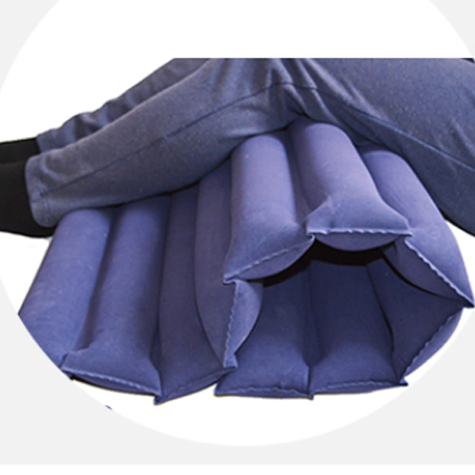 Donut de Almohada para hemorroides para el Dolor de coxis, cojín Inflable para Asiento de Donut para antiescaras, Dolor de Cama, Silla de Ruedas, Silla de Oficina, Azul (Azul) (Azul)
