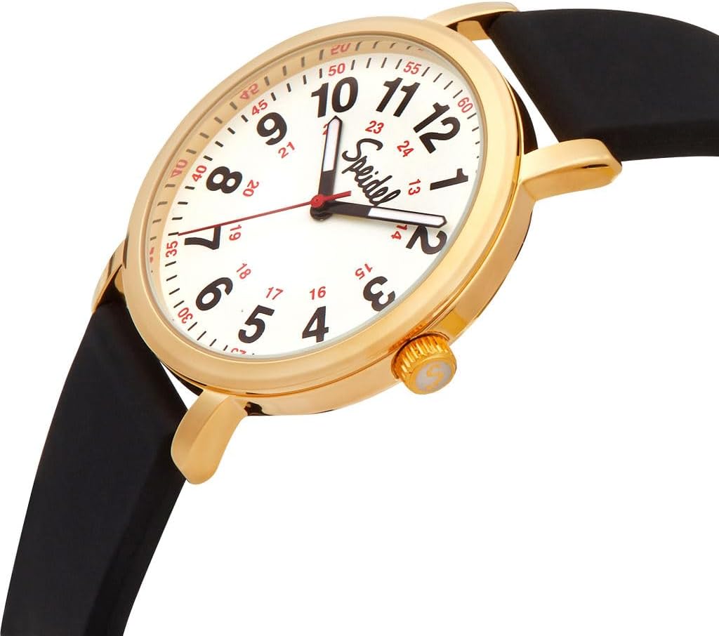 Speidel Original Scrub Watch™ for Nurse, Medical Professionals and Students – Various Medical Scrub Colors, Easy Read Dial, Military Time with Second Hand, Silicone Band, Water Resistant - Image 2