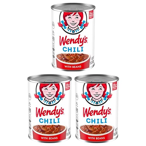 Wendy's Original Chili con frijoles, chile enlatado, 15 onzas (paquete de 3)