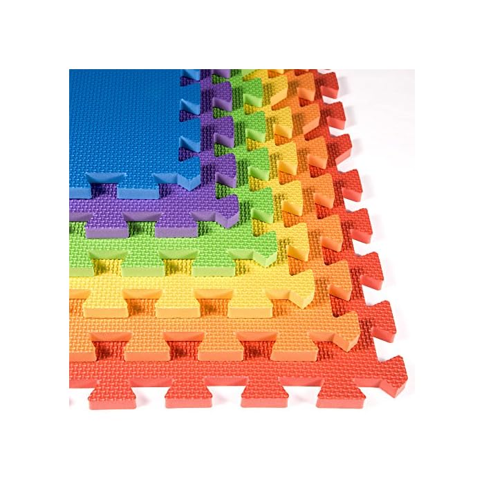 Buy IncStores 1/2 Inch Thick Rainbow Playmat Foam Flooring Tiles