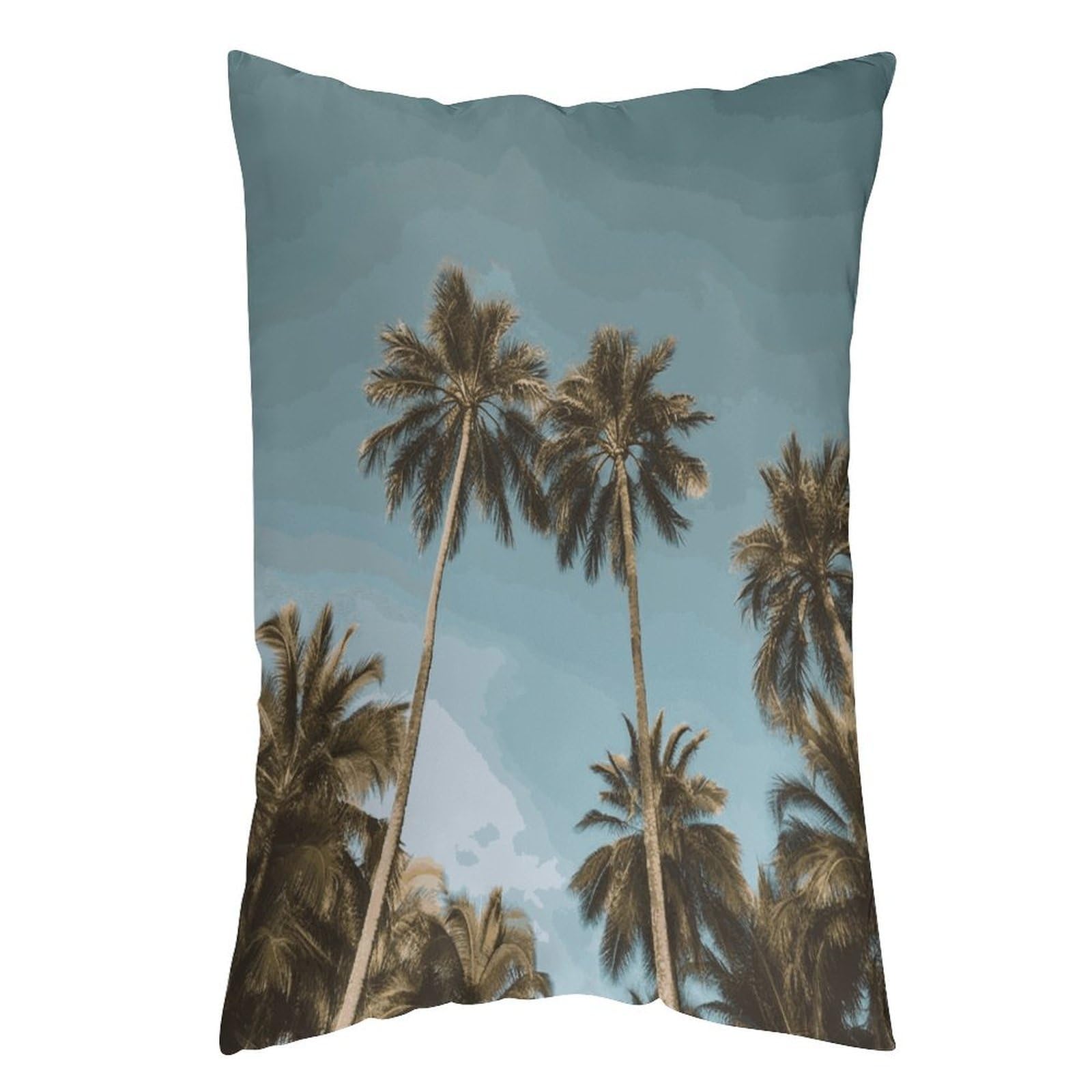 LDGSUPH Tall Tropical Palm Trees Pillow Cases Soft Pillowcase with Invisible Zipper Wrinkle Resistant Pillow Covers Breathable Removable Pillow Protector for Bed Sofa Car 20"x30"