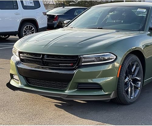 Miniatura 5 de Q1-TECH, borde de parachoques delantero compatible con Dodge Charger SXT 2015-2023, alerón de parachoques delantero, kit de cuerpo de barbilla de