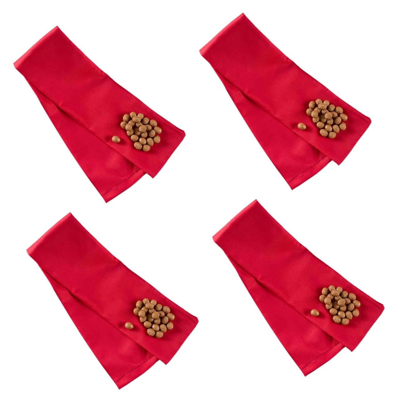 4 Stück Slap -Tasche hand massager handmassagegeräte massage nacken nackenmassage Erwachsene Massage-Klopfbeutel Massagegeräte für den Haushalt Massagebeutel für zu Hause Stoff rot